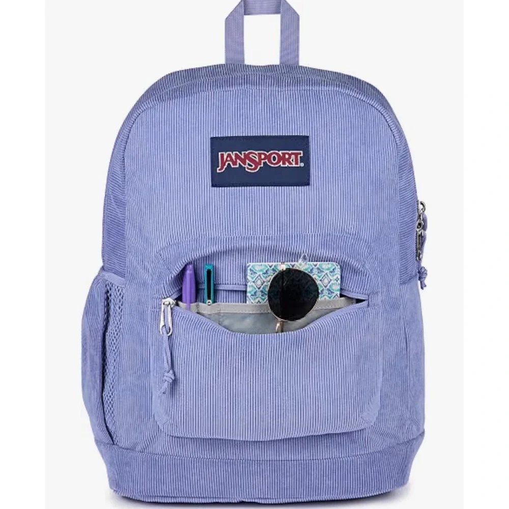 JanSport Cross Town Plus Remix Backpack, Lavender Ash Corduroy